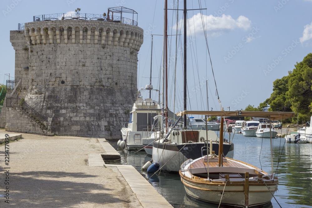 Tower and yachts in Trogir