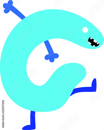 cartoon cute monster vector