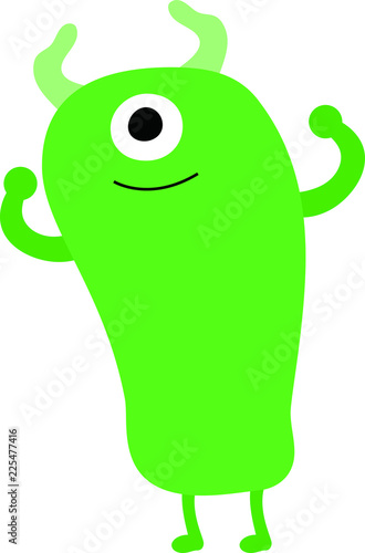 cartoon cute monster vector