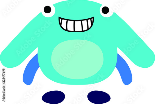 cartoon cute monster vector