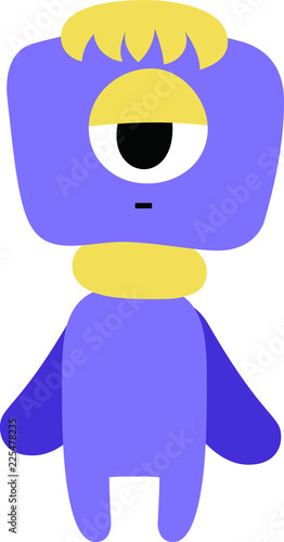 cartoon cute monster vector