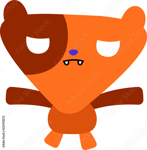 cartoon cute monster vector