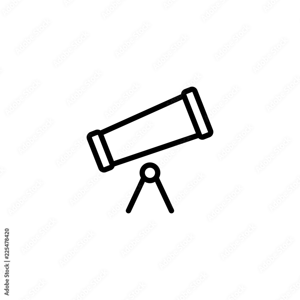 telescope icon vector telescope icon vector
