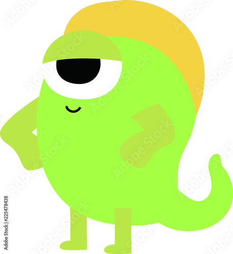 cartoon cute monster vector