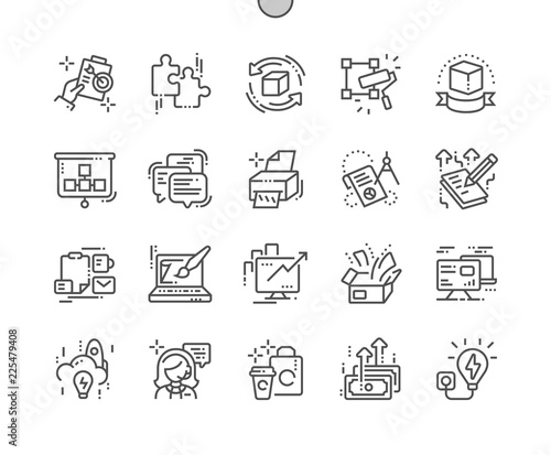 Branding Well-crafted Pixel Perfect Vector Thin Line Icons 30 2x Grid for Web Graphics and Apps. Simple Minimal Pictogram