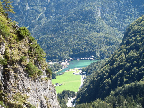 Wanderung zum Grünstein, Blick auf Königsee