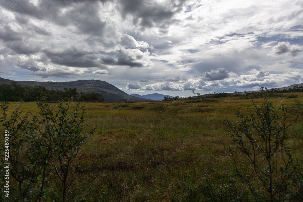 Obraz premium landscape with mountains and clouds