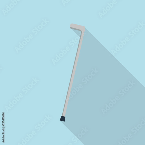 Walking stick icon. Flat illustration of walking stick vector icon for web design