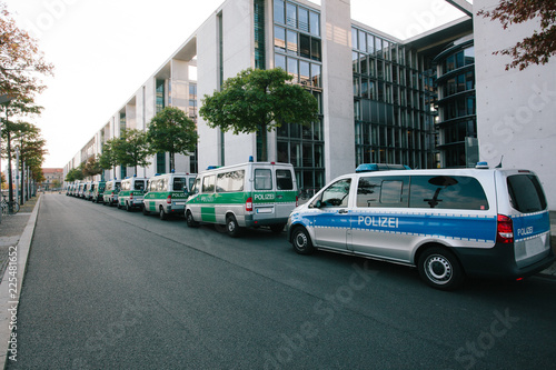 Line up of police cars in Berlin, Germany © MichaelJBerlin
