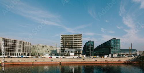 Berlin main station district and Spree river