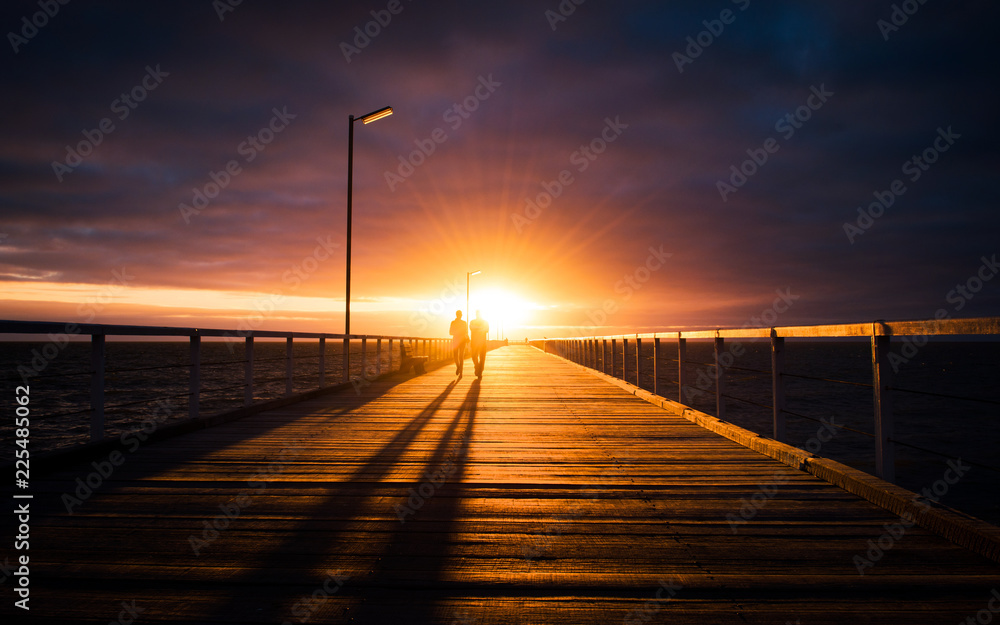 Pier at sunset in south australia