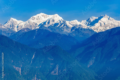 Widok na góry Kangchenjunga