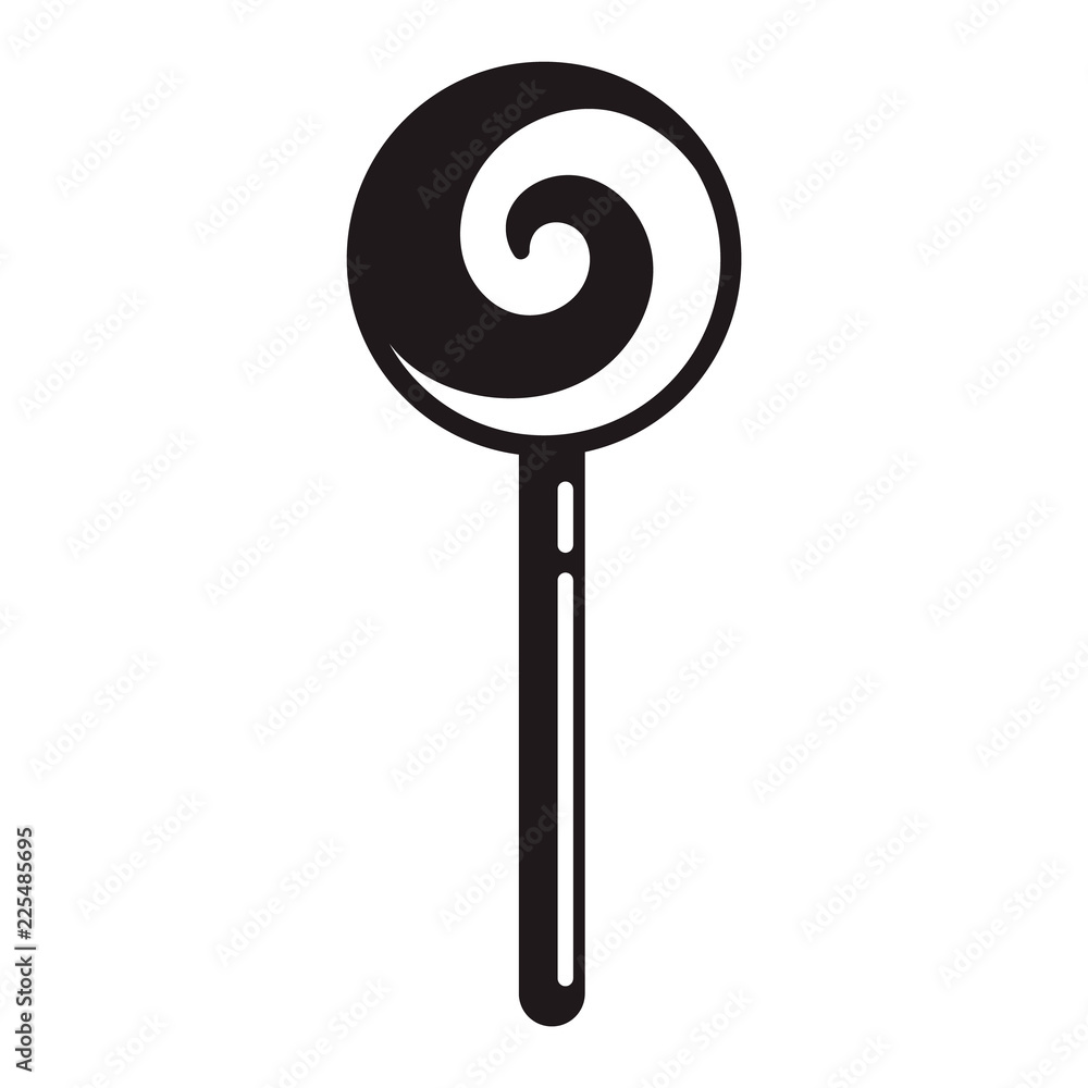 Swirl candy icon. Simple illustration of swirl candy vector icon for web design isolated on white background Swirl candy icon. Simple illustration of swirl candy vector icon for web design isolated on white background