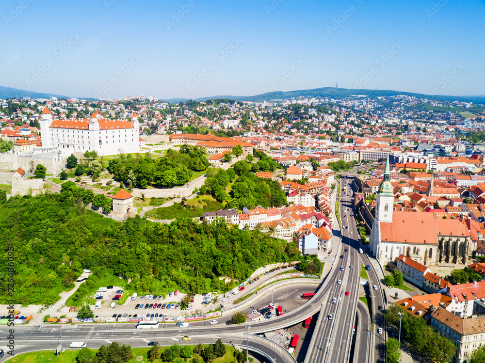 Obraz premium Bratislava aerial panoramic view