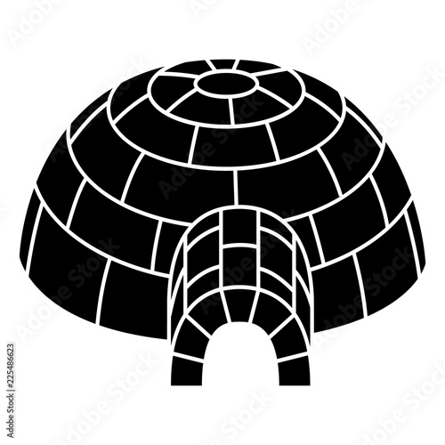 Alaska igloo icon. Simple illustration of alaska igloo vector icon for web design isolated on white background
