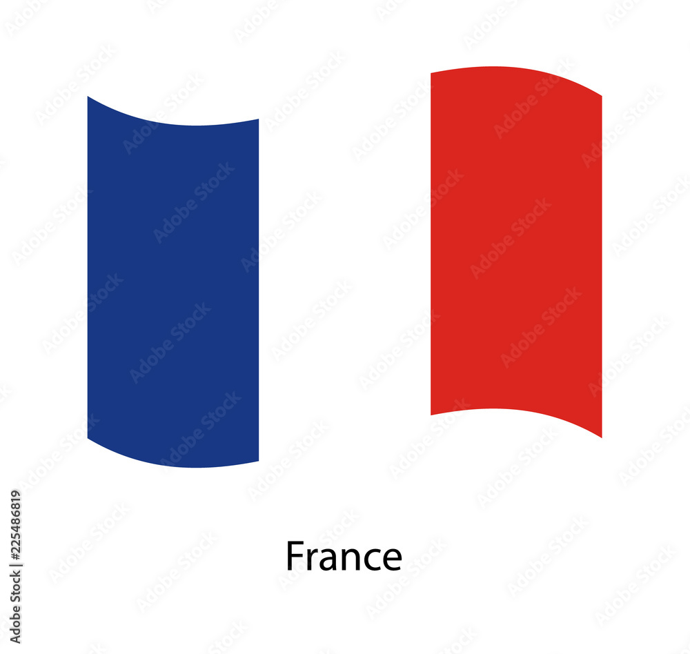 Flag of France. Vector Illustration