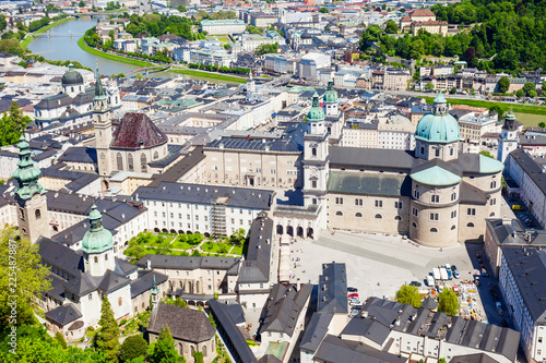 Salzburg aerial panoramic view