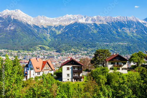 Innsbruck aerial panoramic view