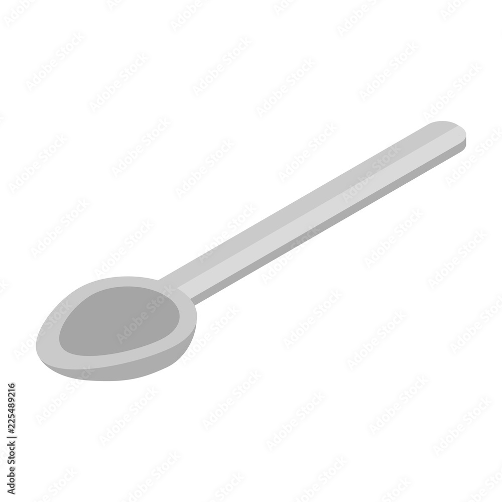 Spoon icon. Isometric of spoon vector icon for web design isolated on white background Spoon icon. Isometric of spoon vector icon for web design isolated on white background