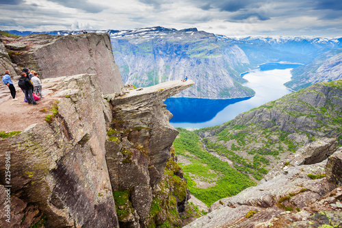 Trolltunga Troll Tongue, Norway photo