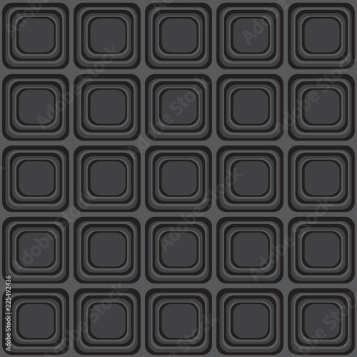 Vector seamless texture with rounded squares looking like old tv