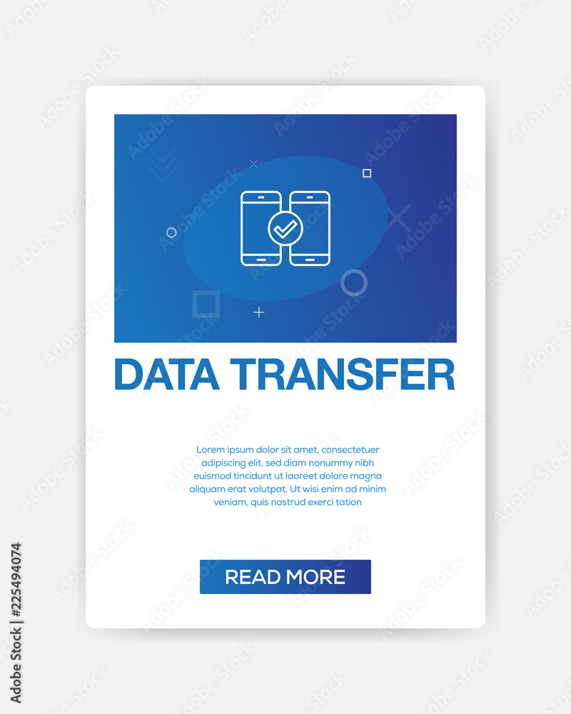 DATA TRANSFER ICON INFOGRAPHIC DATA TRANSFER ICON INFOGRAPHIC