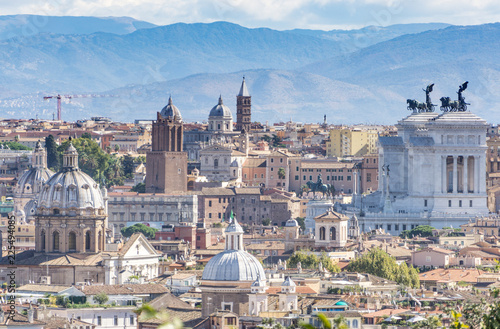 Photography View from Gianicolo hill, Rome, Italy