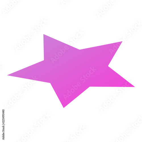 Purple star icon. Isometric of purple star vector icon for web design isolated on white background
