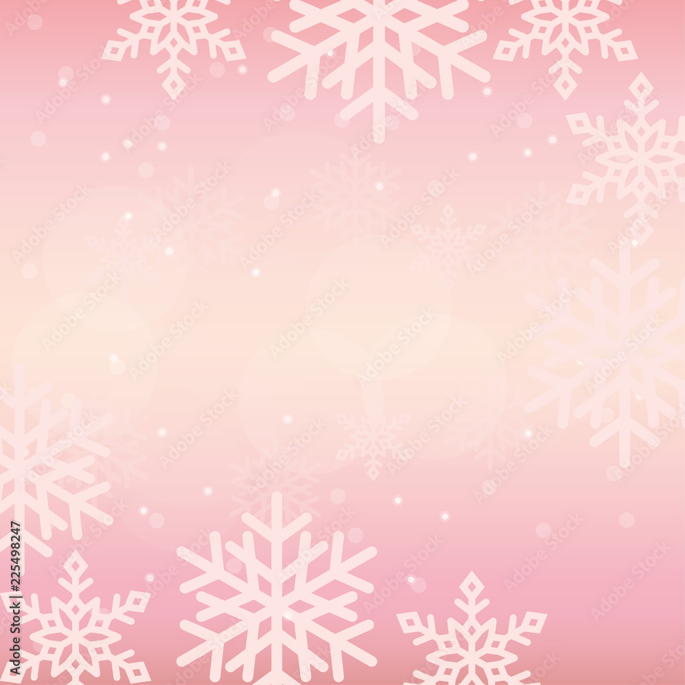 Winter background illustration with snowflakes Winter background illustration with snowflakes