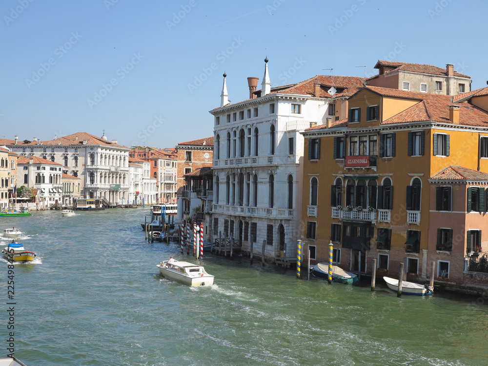 Fototapeta premium 20.06.2017, Venice, Italy: View of historic buildings and canals