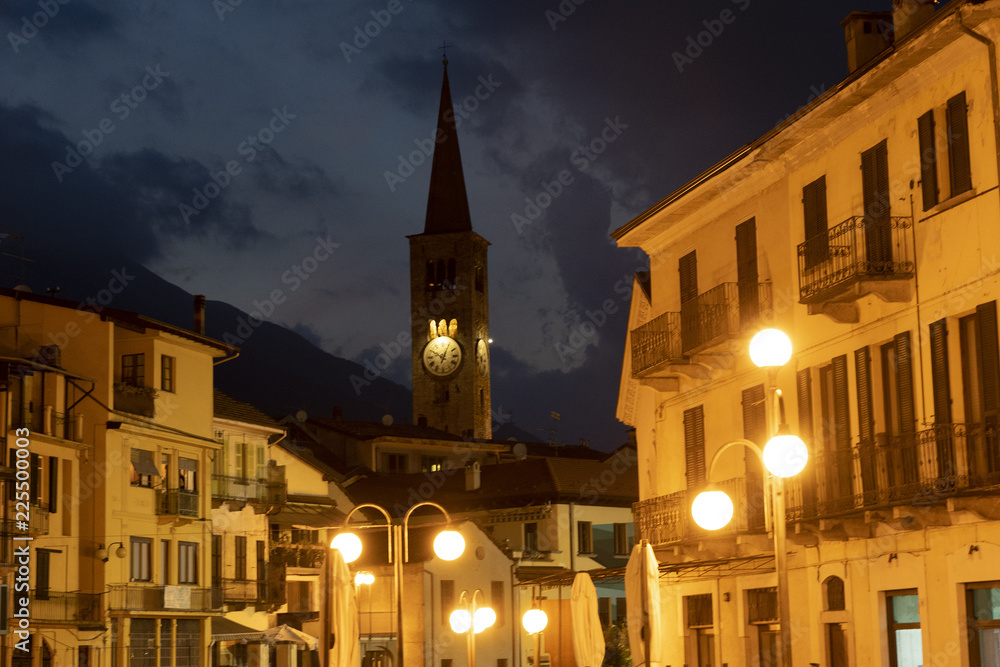 Omegna, italy, by evening