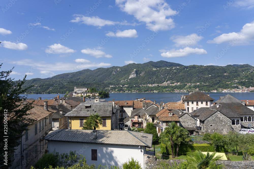 View of Orta and its lake