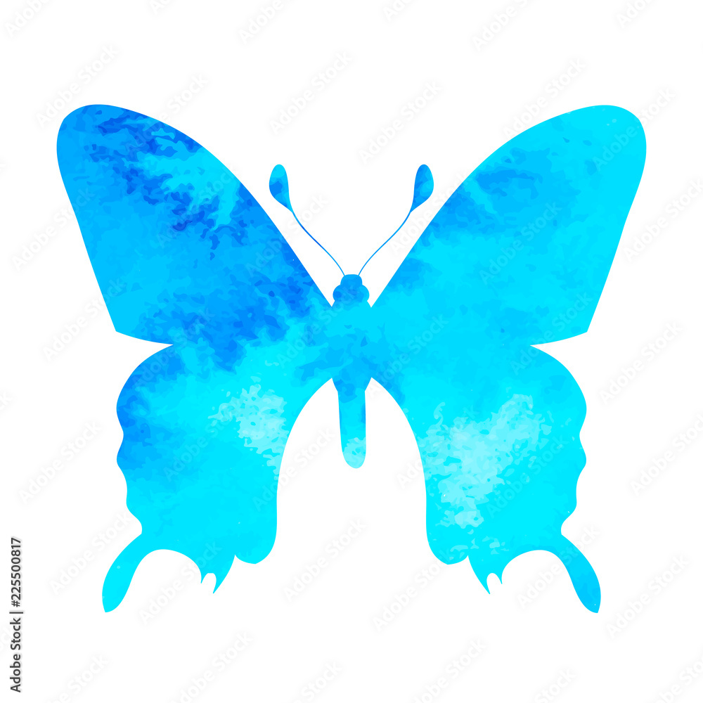 blue watercolor butterfly blue watercolor butterfly