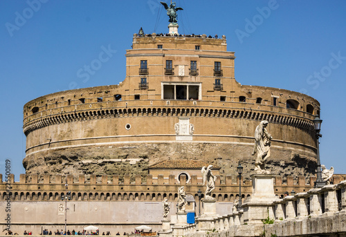 View of "Castel Sant'Angelo" (Castle of the Holy Angel) Rome, Italy