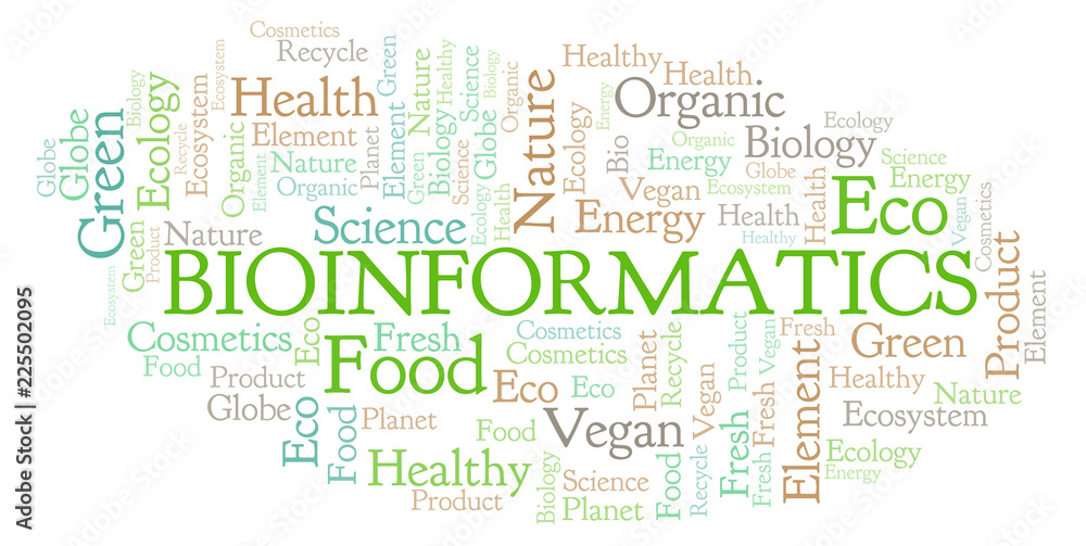 Bioinformatics word cloud. Bioinformatics word cloud.