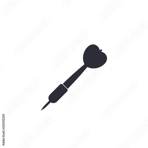 Dart icon on white