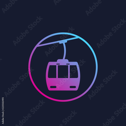 funicular vector icon