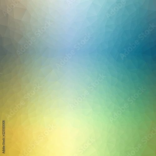 Wallpaper Mural Illustration of beautiful blue low poly background. Torontodigital.ca
