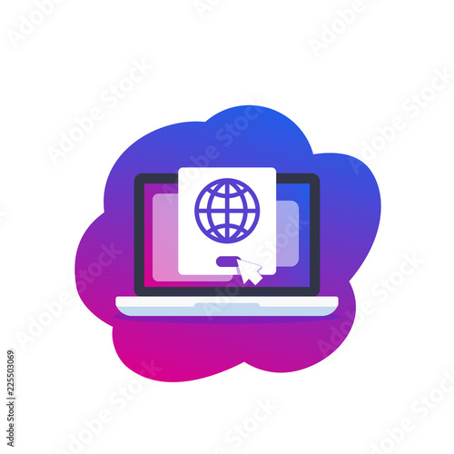 network connection, vector illustration