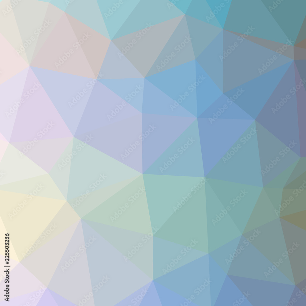 Obraz premium Illustration of beautiful blue low poly background.