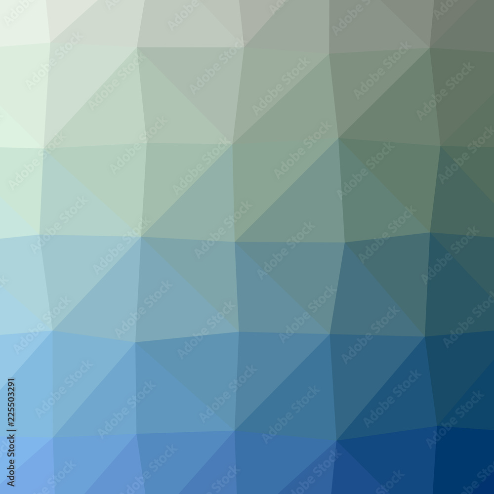 Obraz premium Illustration of beautiful blue low poly background.