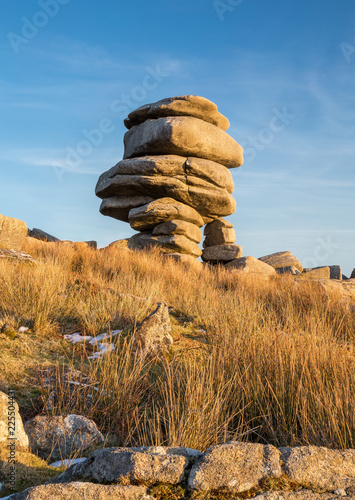 Fotografie Stones in Late Afternoon Light, The Cheesewring, Bodmin Moor, Cornwall
