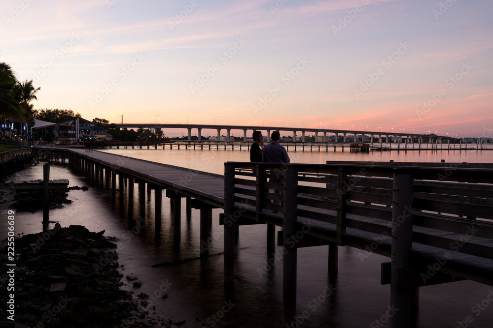 Obraz premium Sunset in Stuart, Florida