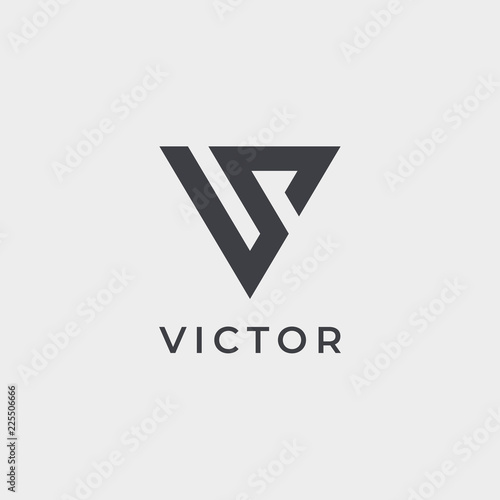 Premium letter V logo design. Luxury abstract victory logotype. Creative elegant vector monogram symbol.