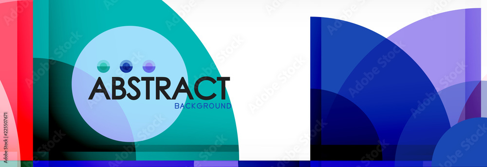 Abstract background bright circles geometric design Abstract background bright circles geometric design