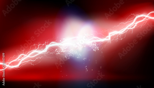 Heat lighting. High voltage energy. Vector illustration.