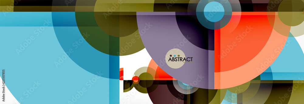 Obraz premium Circle abstract background