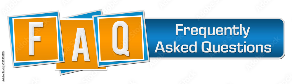 FAQ - Frequently Asked Questions Blue Orange Squares Bar FAQ - Frequently Asked Questions Blue Orange Squares Bar
