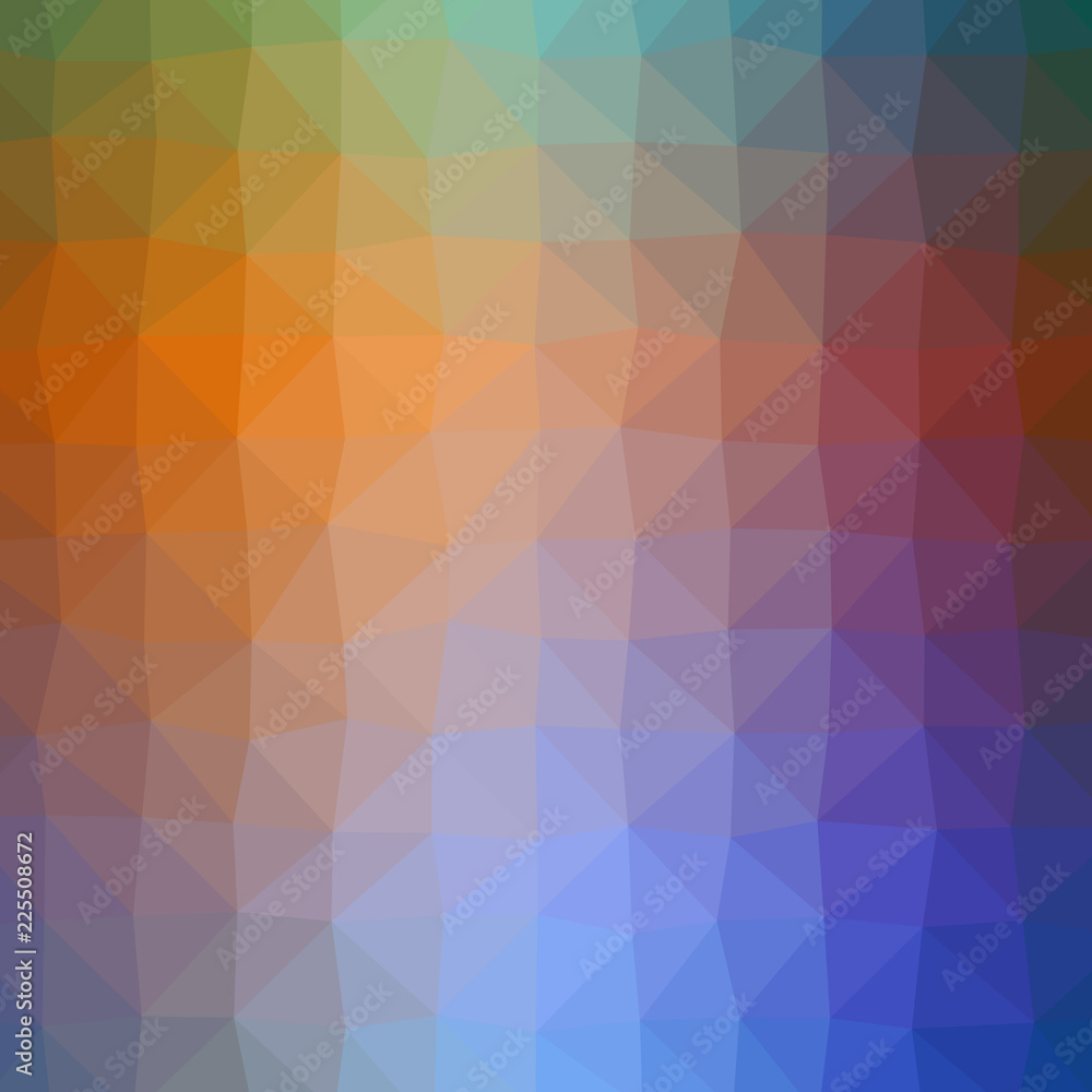Obraz premium Illustration of beautiful orange low poly background.