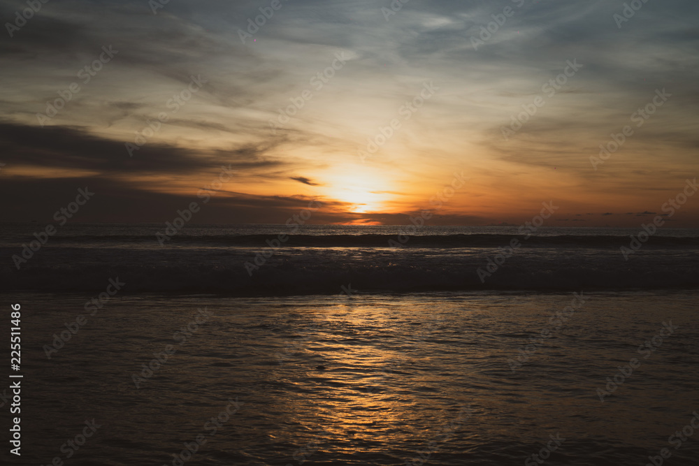 Beautiful tropic sunset at the beach in Thailand Beautiful tropic sunset at the beach in Thailand